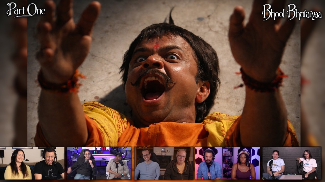 Foreigners First Time Watching Bhool Bhulaiyaa Iconic Scenes 😱 @CineDesi @ChaatNChat