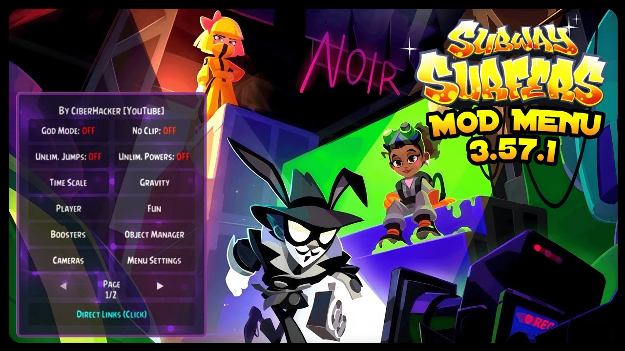 Subway Surfers 3.57.1 - UPDATED MOD MENU APK | Free Shop | 100% Inventory Unlocked
