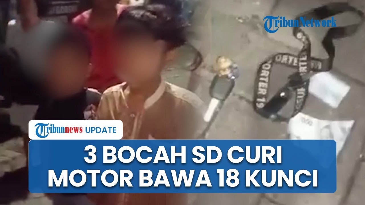 Aksi 3 Bocah SD Curi Motor di Gresik Bawa 18 Kunci Kontak, Polisi Lakukan Penyelidikan