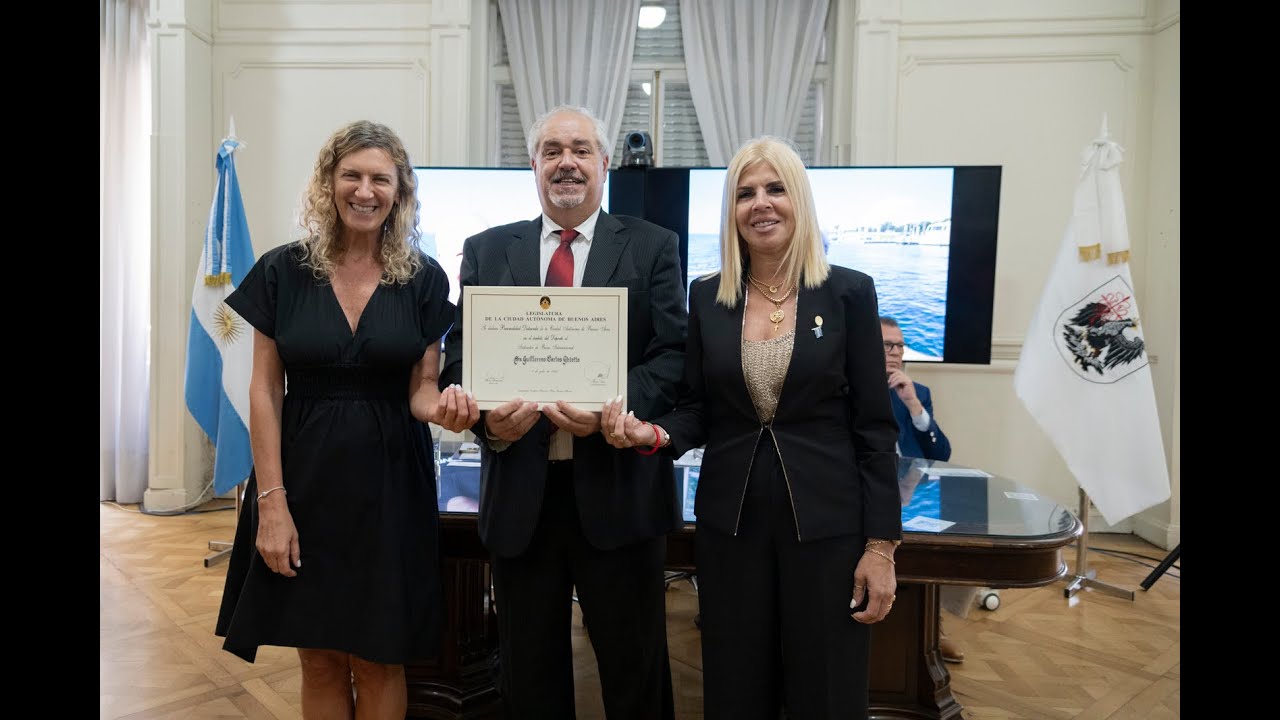 Distinción al Sr. Guillermo Carlos Ghiotto