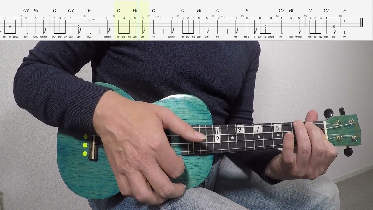 For He's A Jolly Good Fellow #ukulele  Chords