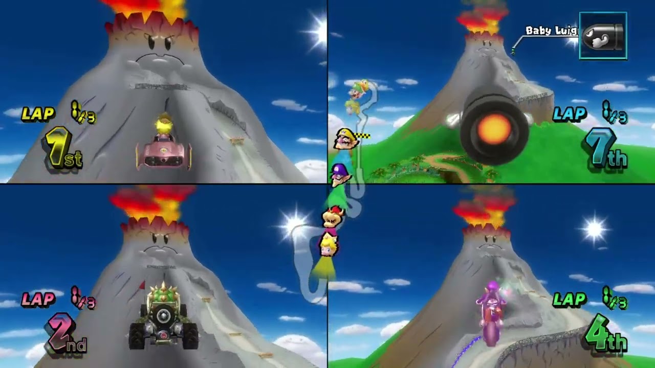 Mario Kart Wii ✦ 4 Players #595 Lightning Cup 150cc