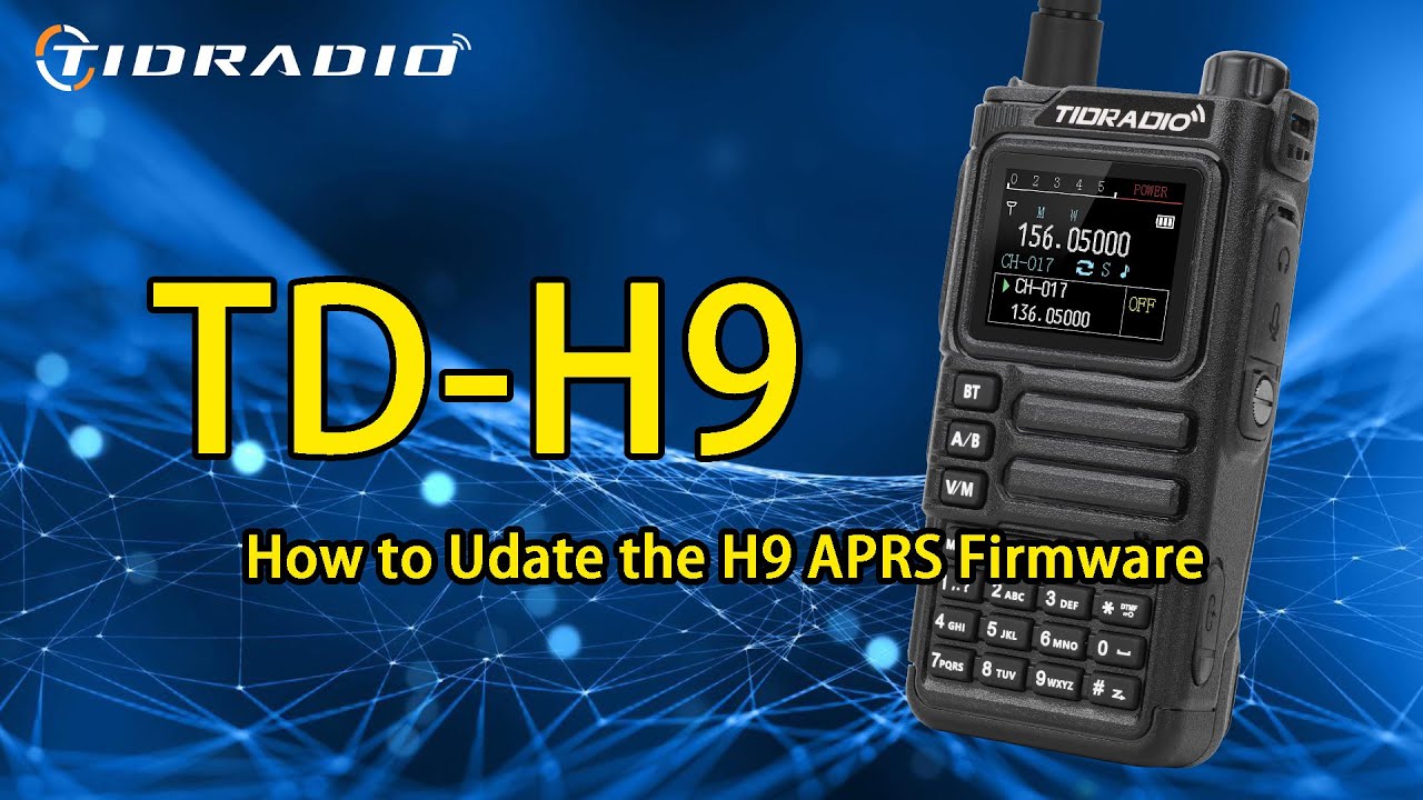 Как обновить прошивку APRS на радиостанции TD-H9 мощностью 10 Вт #tidradio #ham #aprs #gps