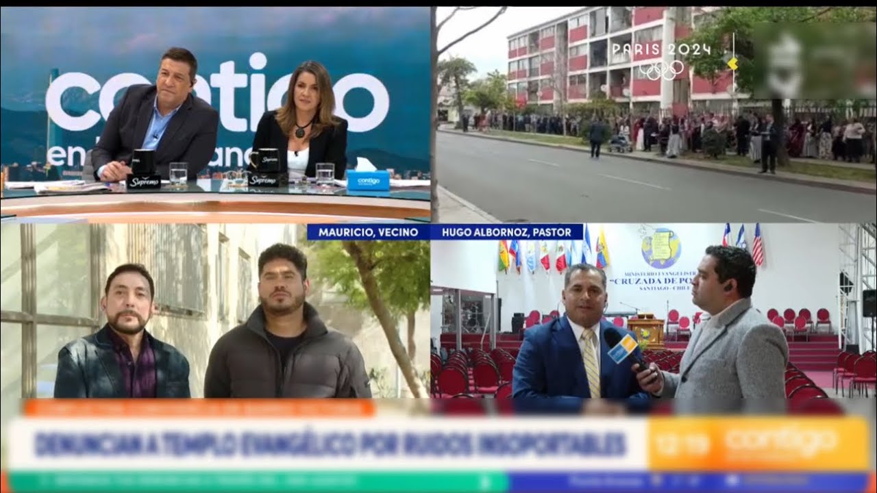 ENTREVISTA A PASTOR HUGO ALBORNOZ EN TELEVISIÓN POR DENUNCIAS DE RUIDOS MOLESTOS