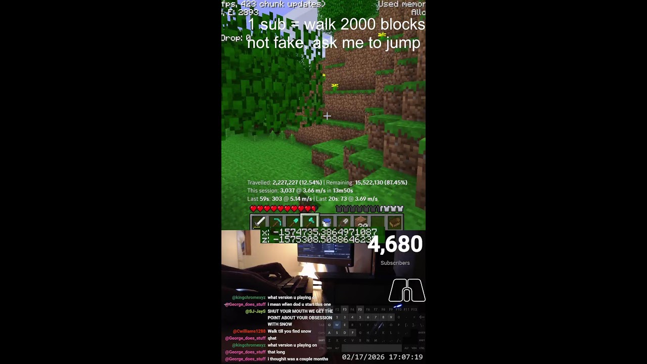 WALKING TO THE FARLANDS IN MINECRAFT BETA