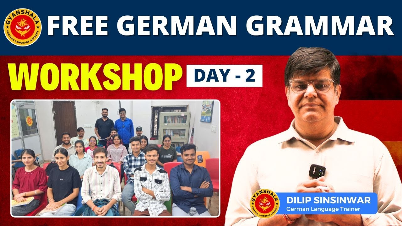 Free German language Grammar Workshop for Beginners & Intermediate Learners | Workshop Day - 2