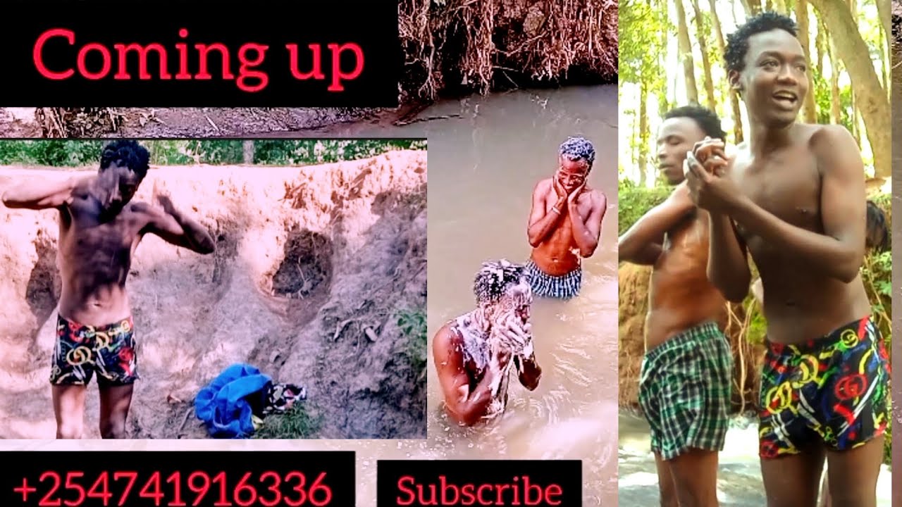Bathing in the river