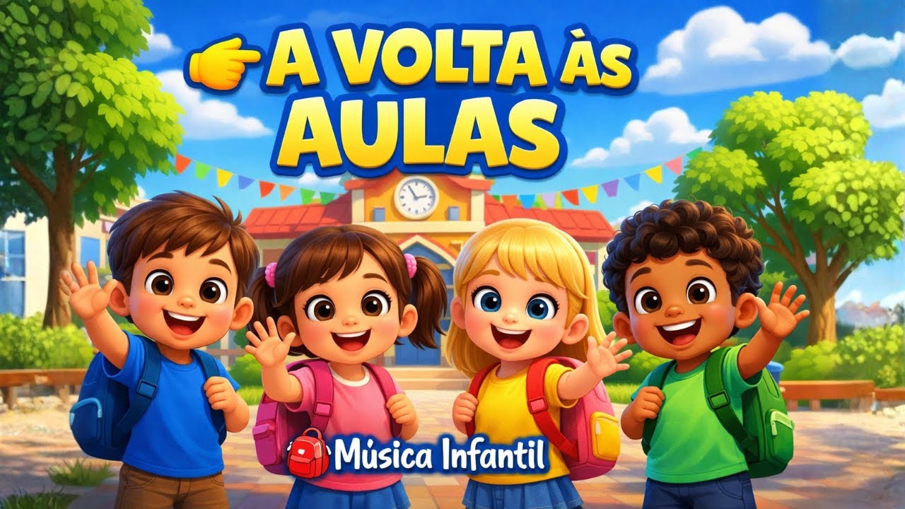 VOLTA ÀS AULAS - 🎶 Música Infantil Educativa e Animada