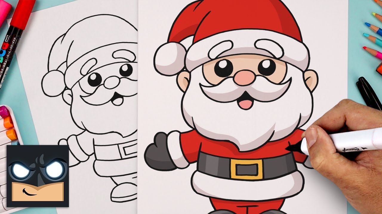 How To Draw Santa Claus | Beginner Drawing Tutorial (Step-by-Step)