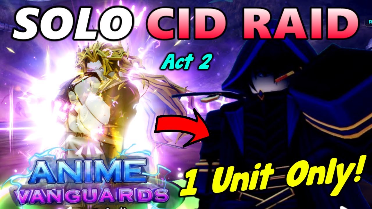 New Monarch Dio Overheaven DESTROYS Cid Raid Act 2 (Hard) | 1 Unit Only | Anime Vanguards!