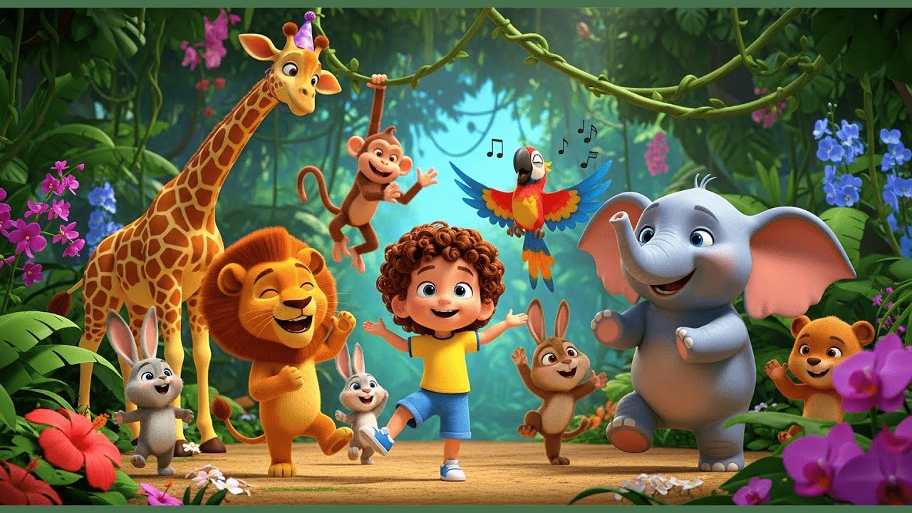 Kids Dance Party | Fun Singing & Dancing Nursery Rhymes | AI Cartoon Songs for Children