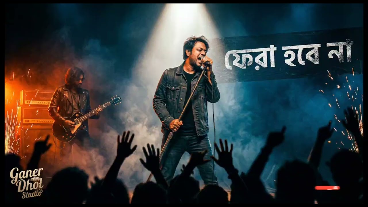 ফেরা হবে না | বিচ্ছেদের গান | 90s Bangla Rock 2026 | Ganer Dhol Studio