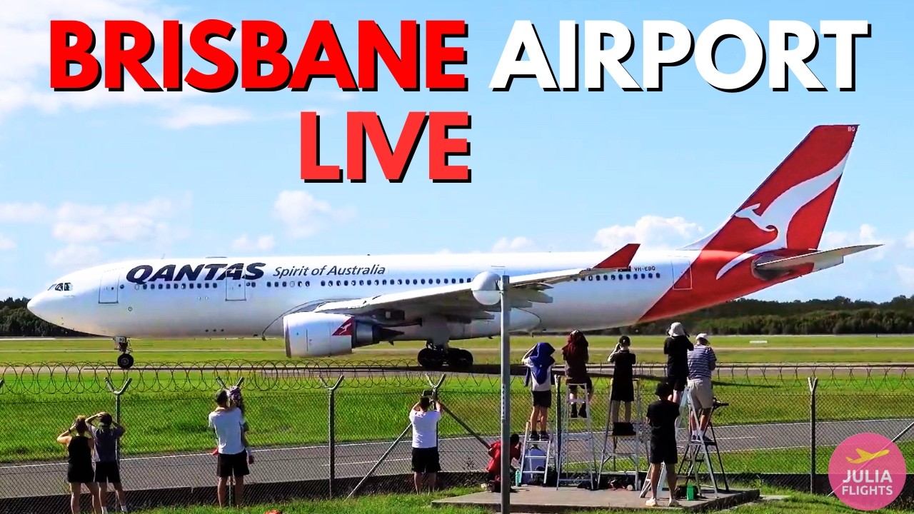 Brisbane Airport LIVE | Saturday Morning Departures & Arrivals ✈️