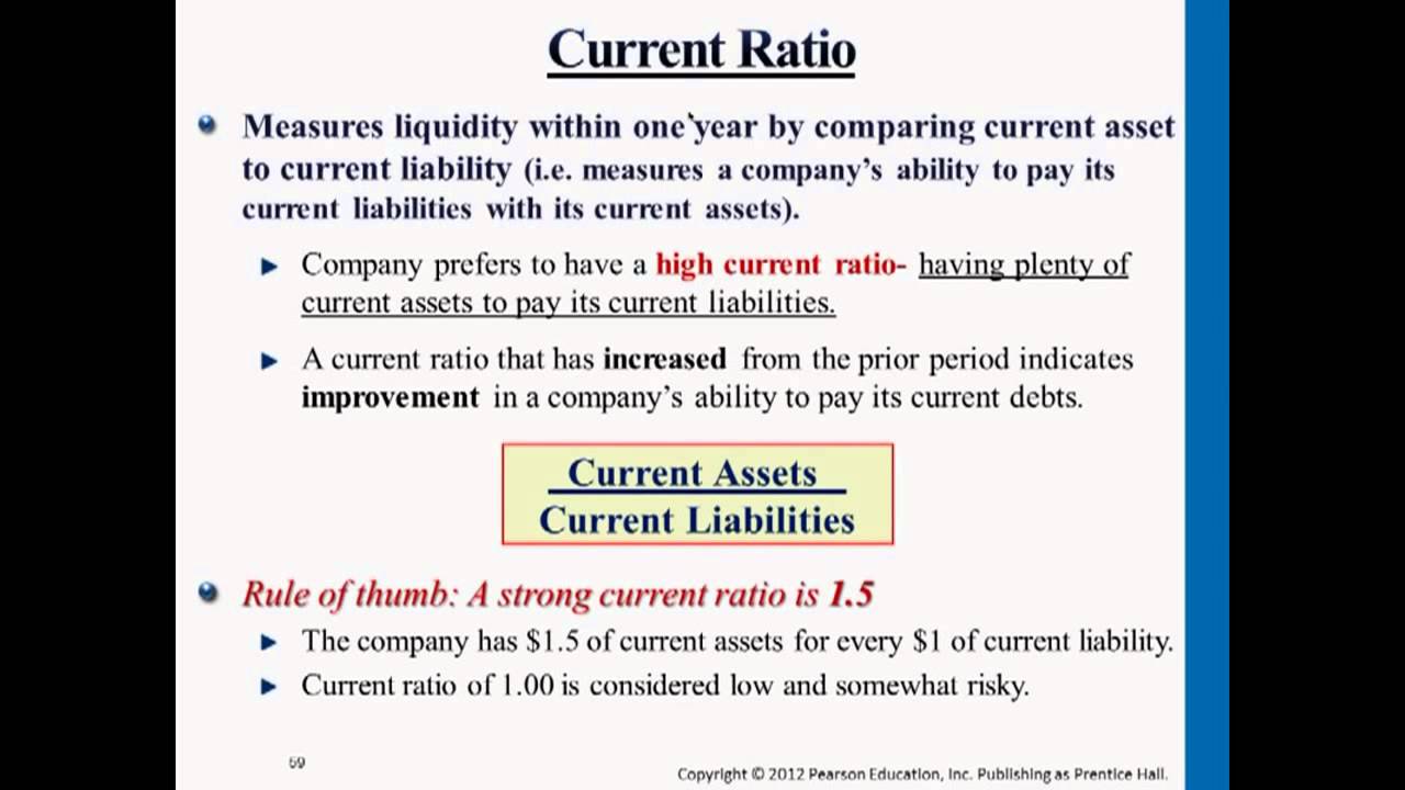 Current Ratio - Professor Victoria Chiu