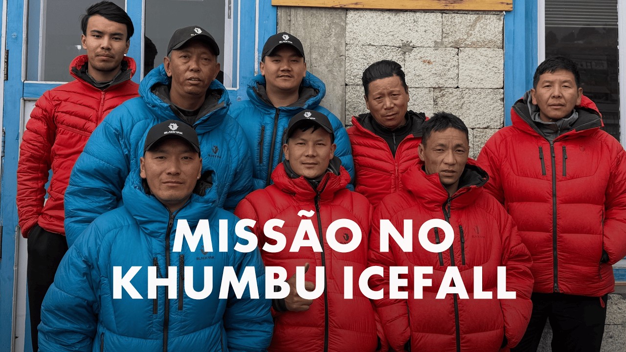 Icefall Doctors começam a abrir caminho no Khumbu Icefall para a temporada do Everest