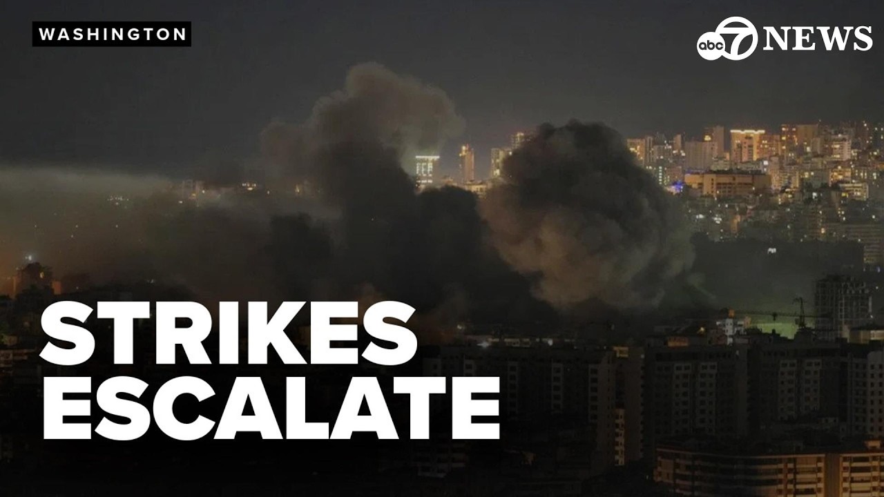 Israeli airstrikes hit Tehran and Beirut as US warns of escalation