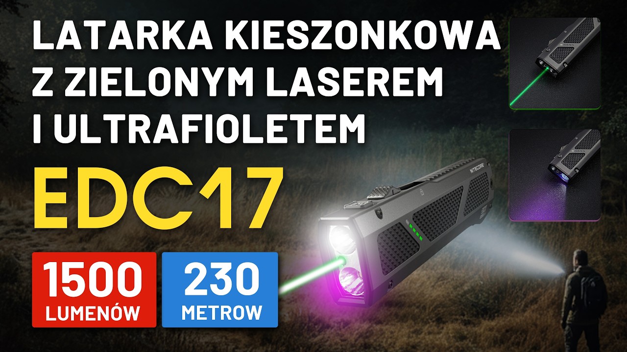 Latarka kieszonkowa Nitecore EDC17 | Oficjalna recenzja wideo