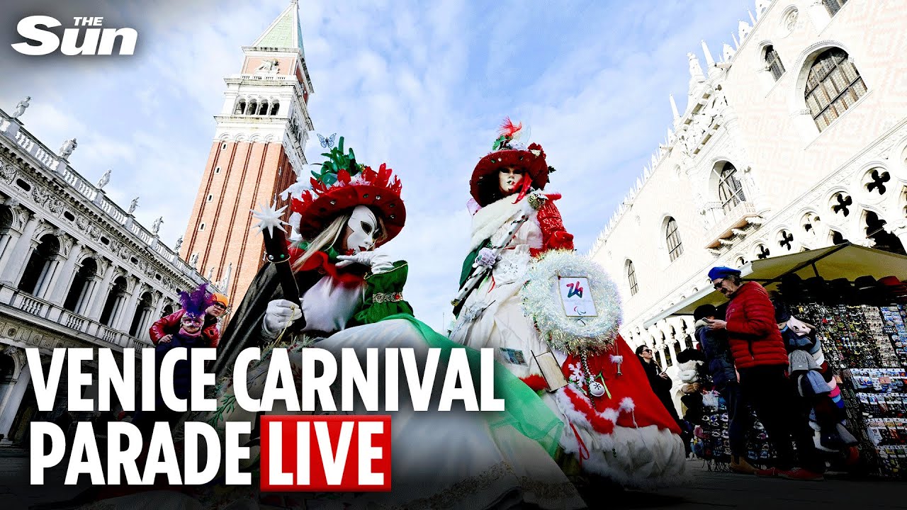 LIVE: Watch the spectacular Venice Carnival 2026 as boat parade takes place along Grand Canal