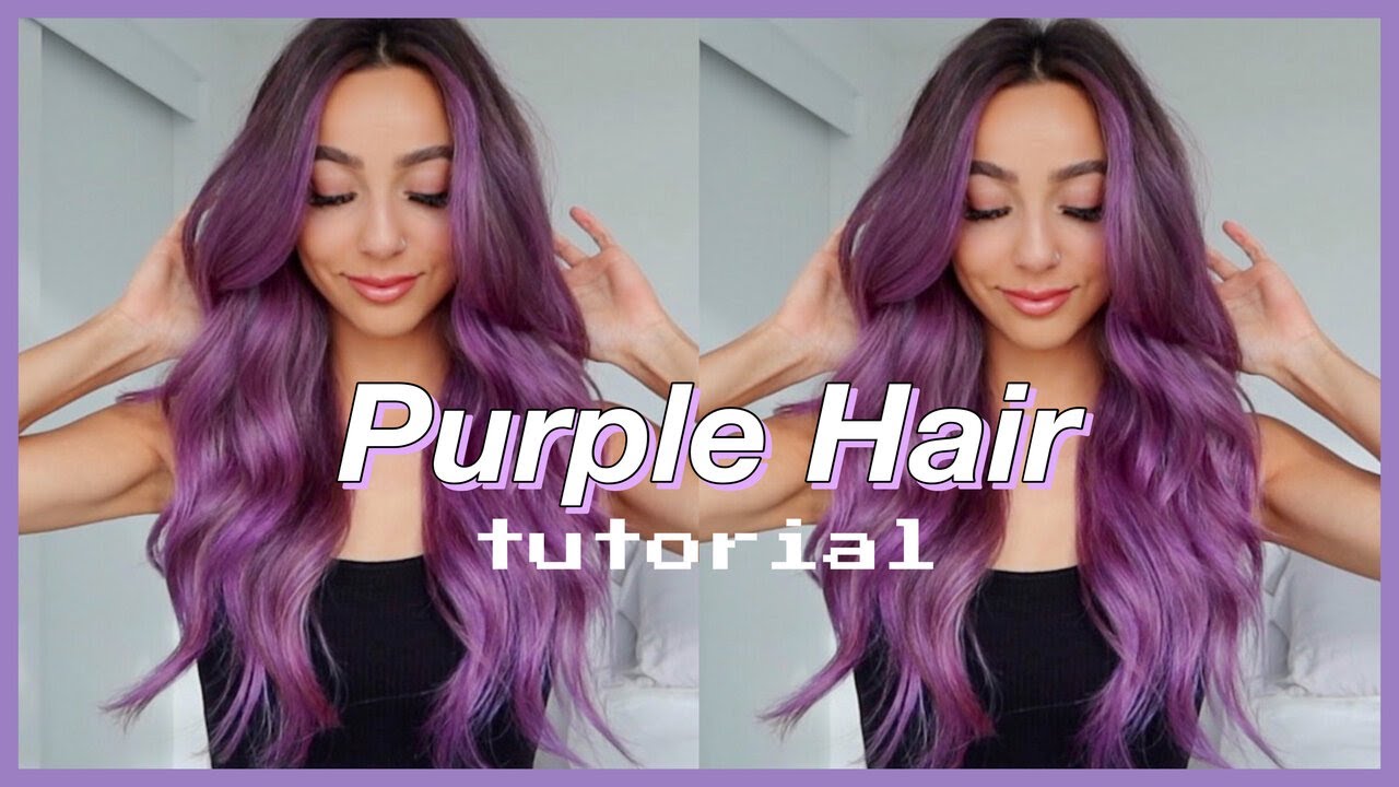 Purple Hair Tutorial | L'Or&eacute;al Colorista #purplehair