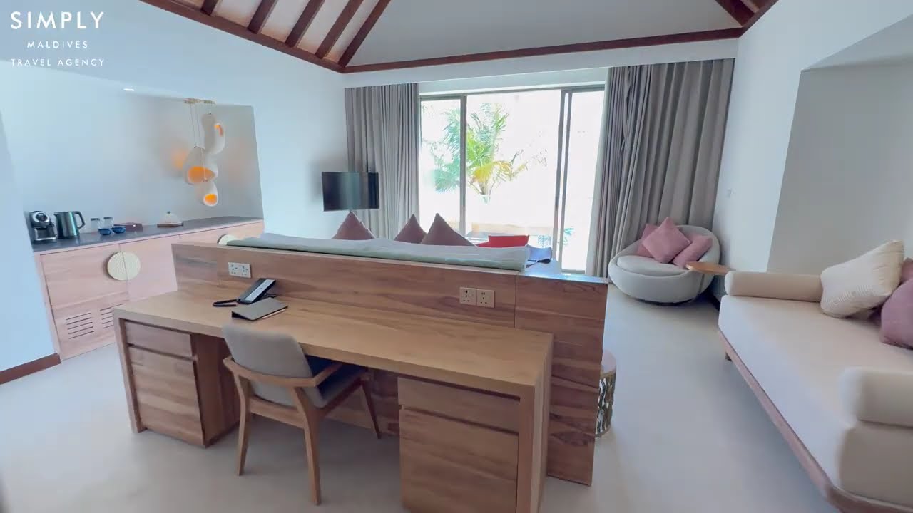 Обзор номера «Пляжный бассейн» в отеле Meyyafushi Maldives