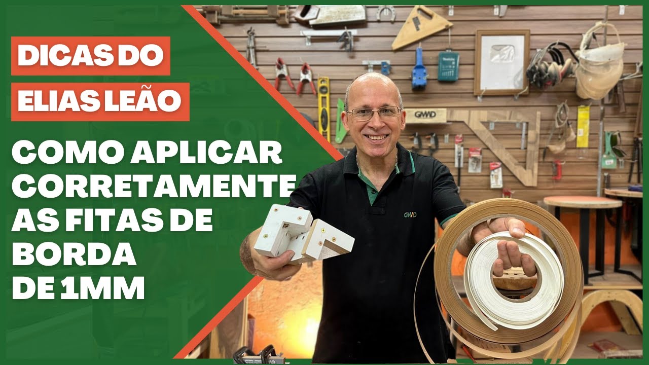 DICAS PARA COLAR PERFEITAMENTE AS FITAS DE BORDA DE 1MM - COM ELIAS LEÃO