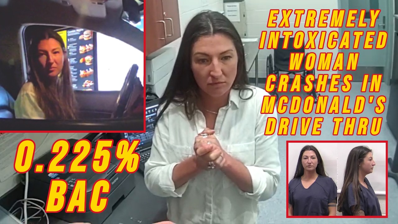 Extremely Intoxicated Woman Crashes at Nearly TRIPLE the Limit in McDonald's Drive Thru
