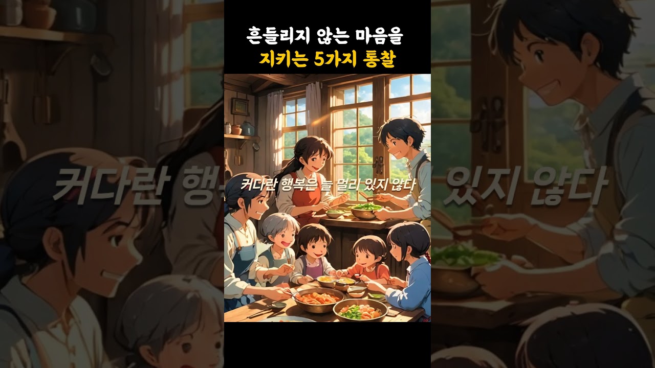 흔들리지 않는 마음을 지키는 5가지 통찰 #명언 #멋진글귀 #공감글귀