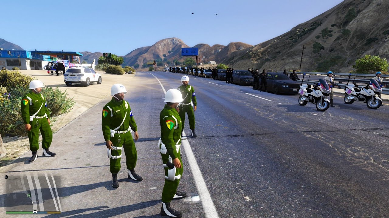 Konvoi PRESIDEN Dikawal Pasukan Khusus Bersenjata Lengkap! GTA 5 Mod Polisi Indonesia