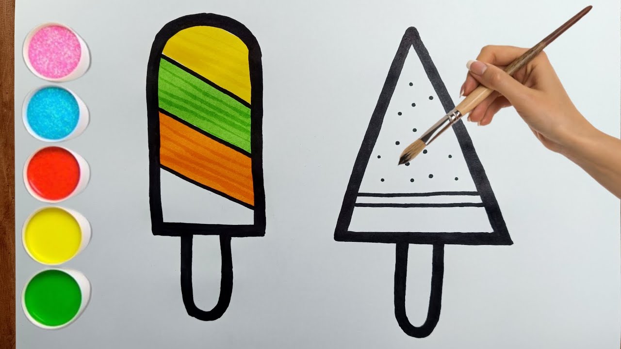 Learn Colors with Ice Cream Drawing | Kids Learning Video