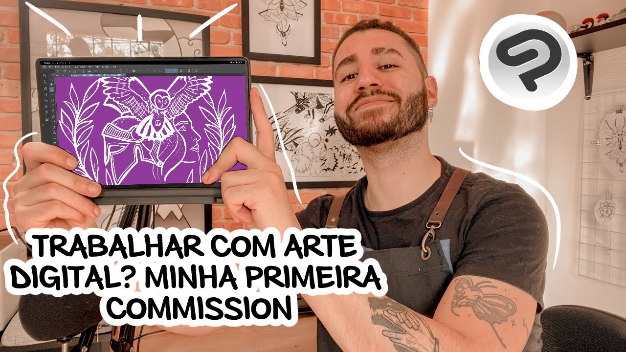 COMO TRABALHAR COM ARTE DIGITAL | CONSEGUI MINHA PRIMEIRA COMMISSION DE PERCY JACKSON