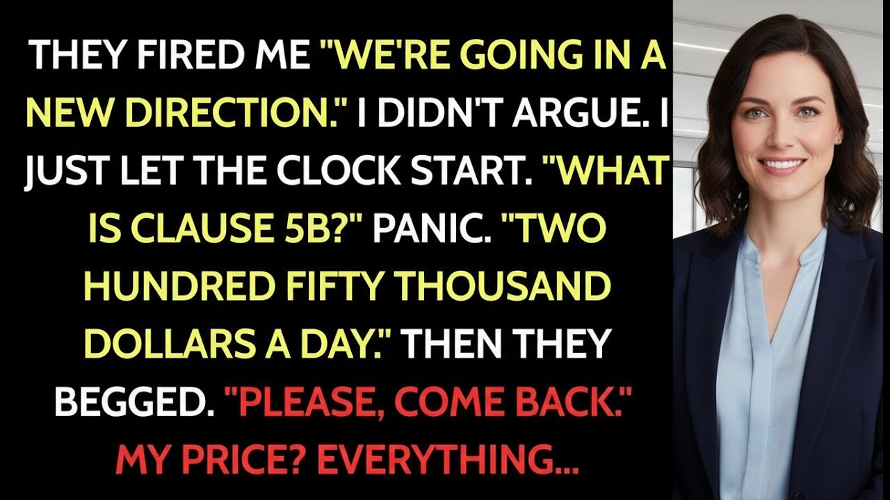 They Terminated Me—So I Activated a $250K-Per-Day Clause. 💼