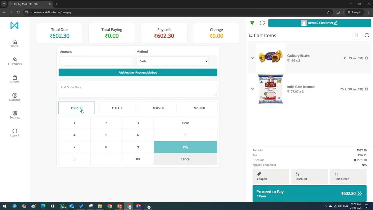 POS Billing System Demo | GST Invoice + Receipt Printing | Retail Billing Software