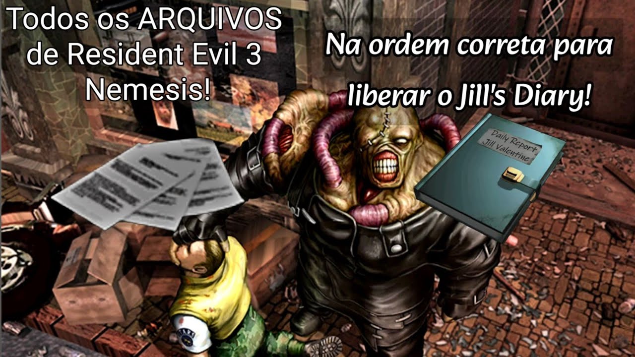 Localização de Todos os ARQUIVOS de Resident Evil 3 Nemesis!