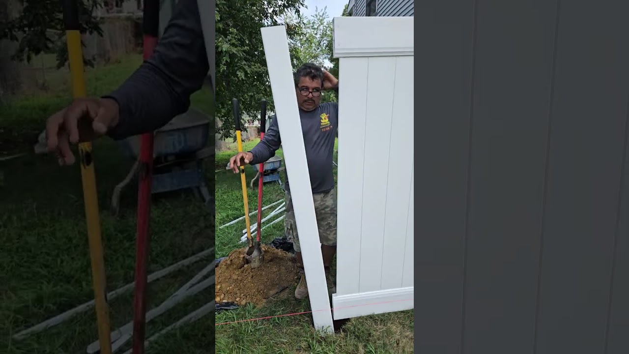 how to install vinyl fence