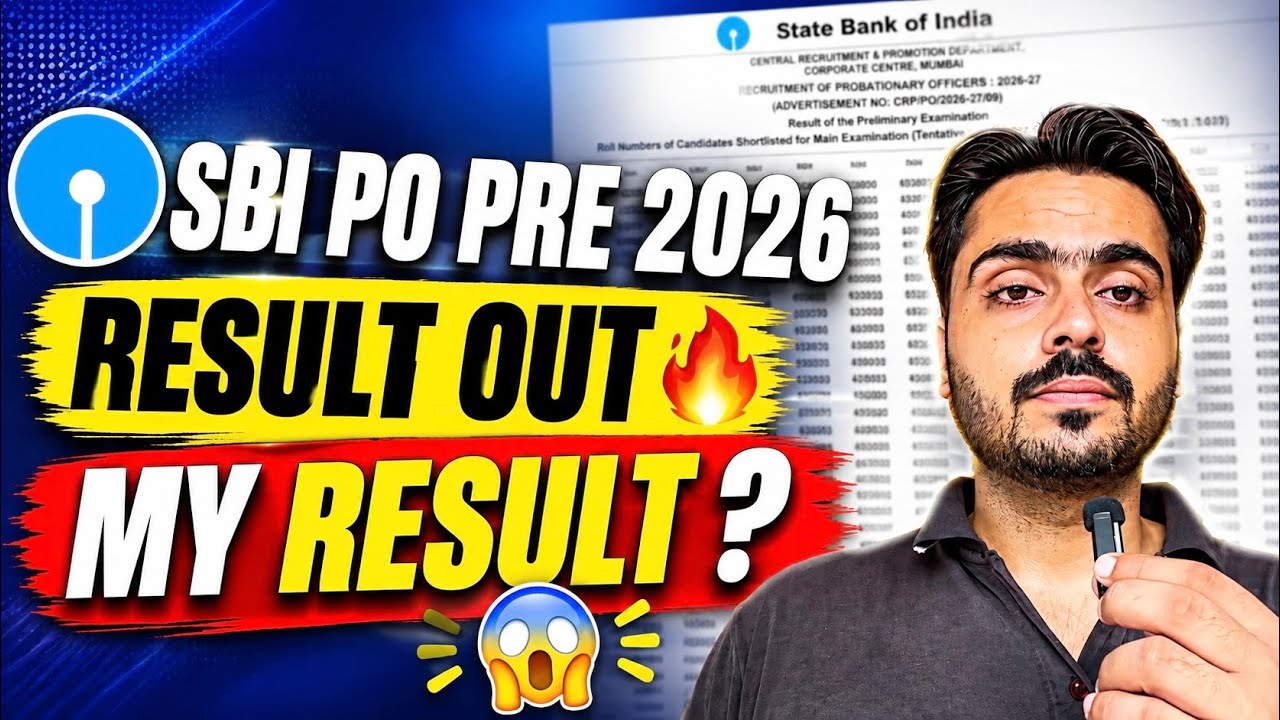 MY SBI PO PRE 2026 RESULT💥✅ 