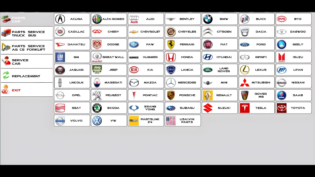 AG24.pro - Original Online Catalogs of Auto Parts. VIN number. One price - use all functions