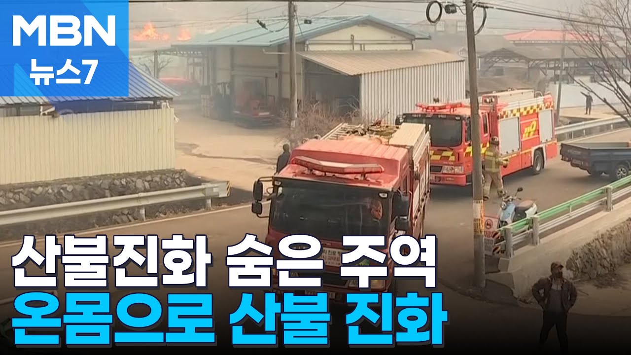 화마와 싸우는 산불특수진화대 24시간 목숨 건 진압 현장 [MBN 뉴스7]