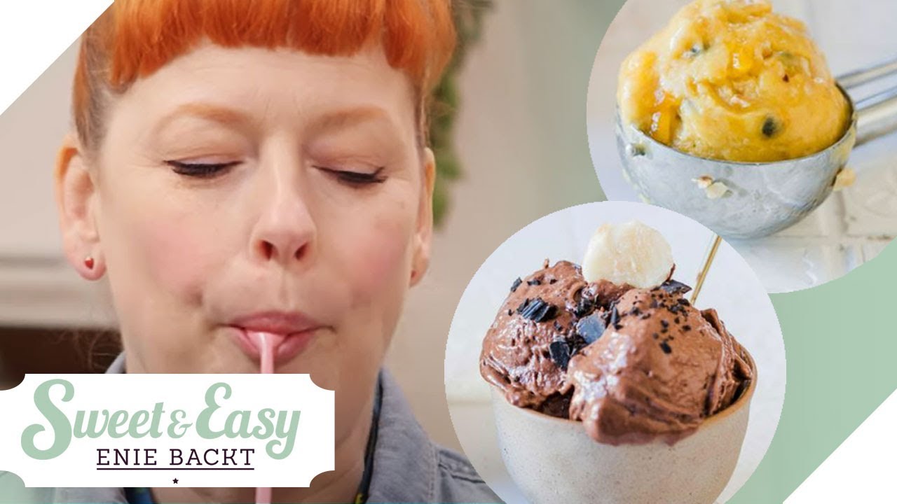 Mango- und Schoko-Nicecream! Vegan, glutenfrei, easy | Sweet & Easy - Enie backt | sixx
