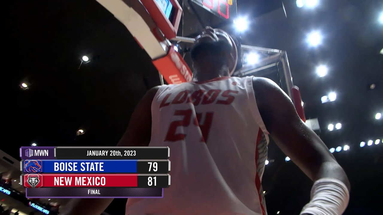 UNM MBB vs. Boise State Highlights (1/20/2023)