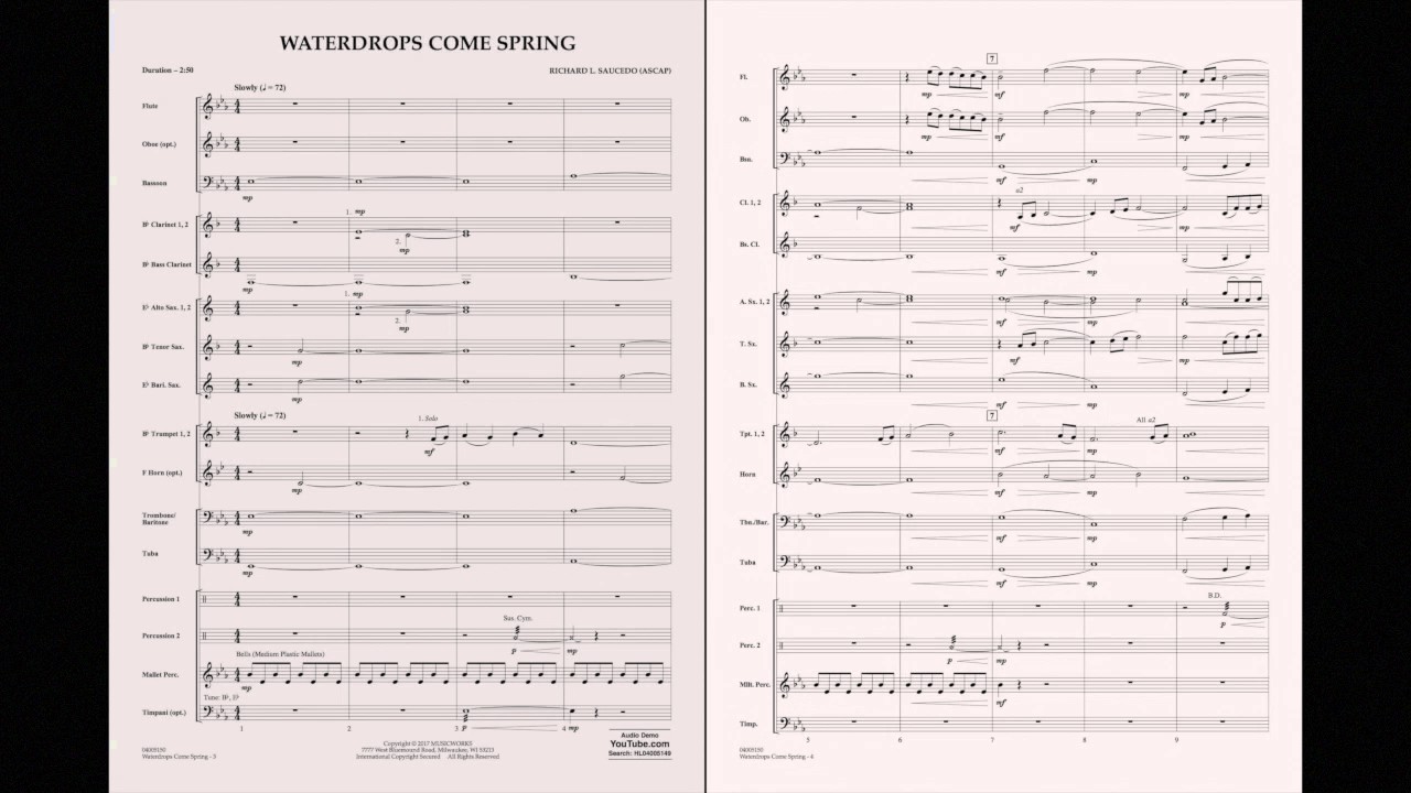 Waterdrops Come Spring by Richard L. Saucedo