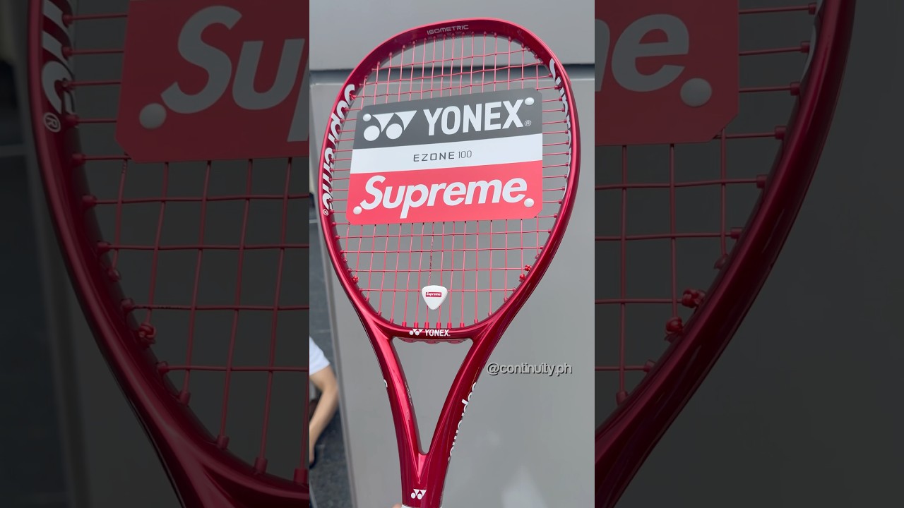 Supreme x Yonex EZONE 100L (305g / 10.8 oz) Racquet "Red"
