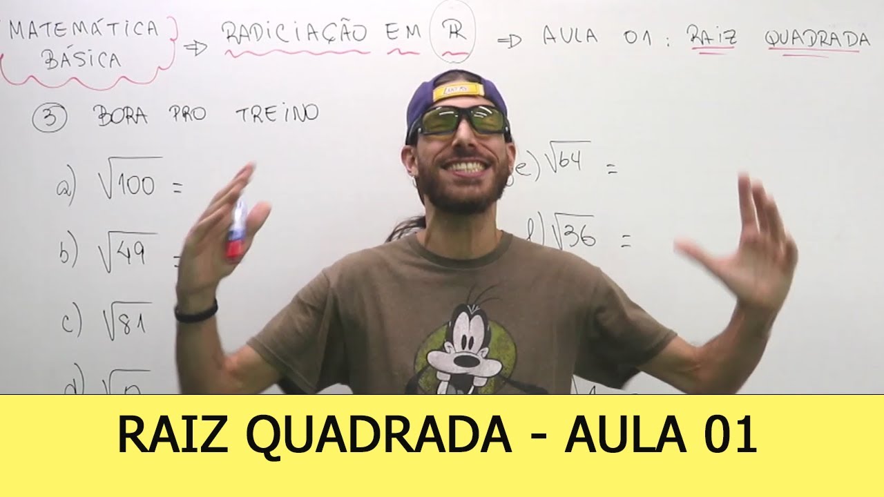 RADICIAÇÃO: Raiz Quadrada ( Matemática Básica com Rafa Jesus) #01