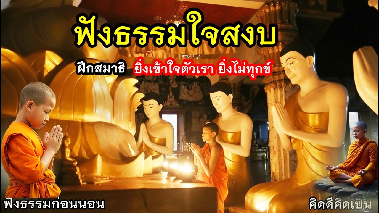ฟังธรรมะก่อนนอน วางสิ่งทุกข์ ยิ่งสงบยิ่งไม่ทุกข์🙏ใจสงบมาก(1450)18