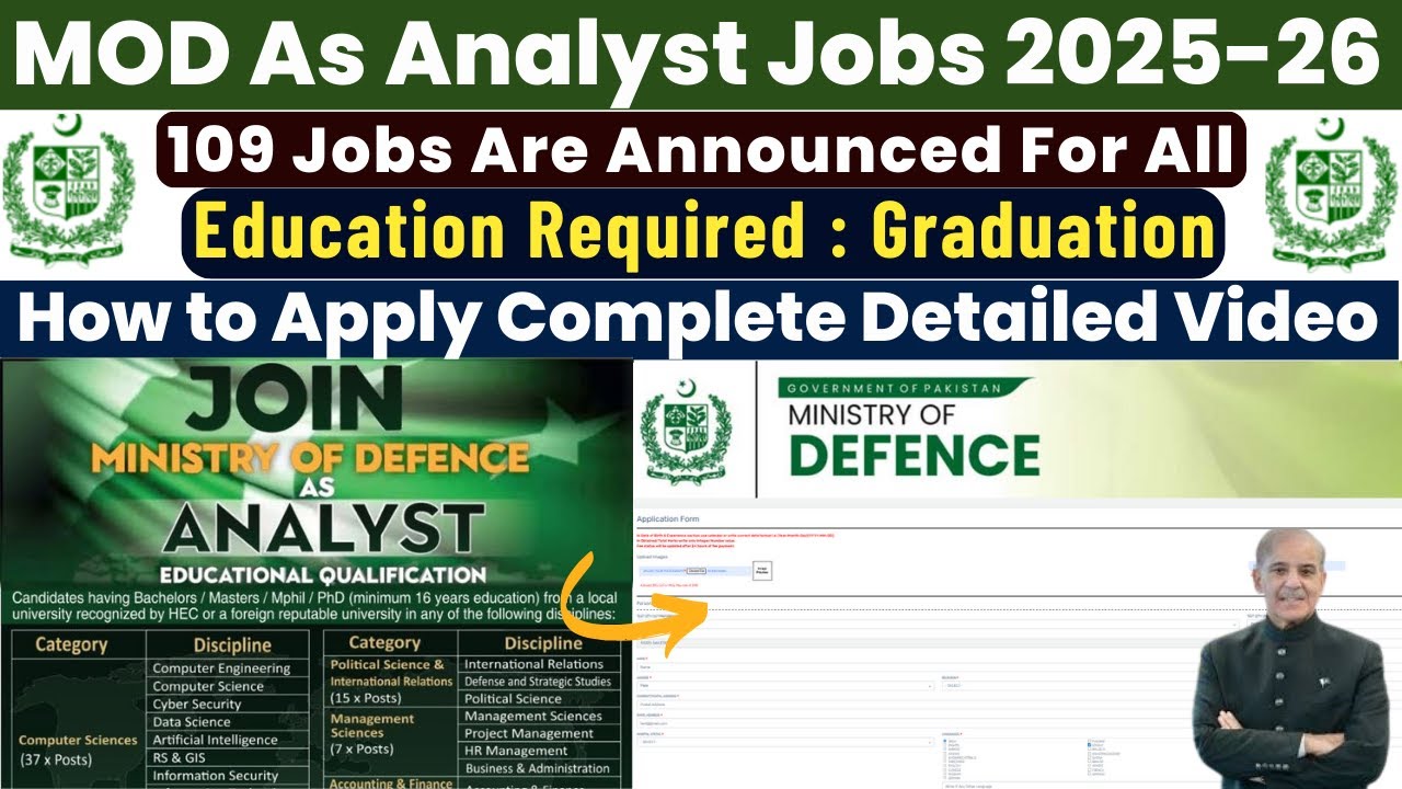 Ministry of Defence Analyst Jobs 2025 Online Apply | MOD Jobs 2025 How to Apply | Latest Govt Jobs