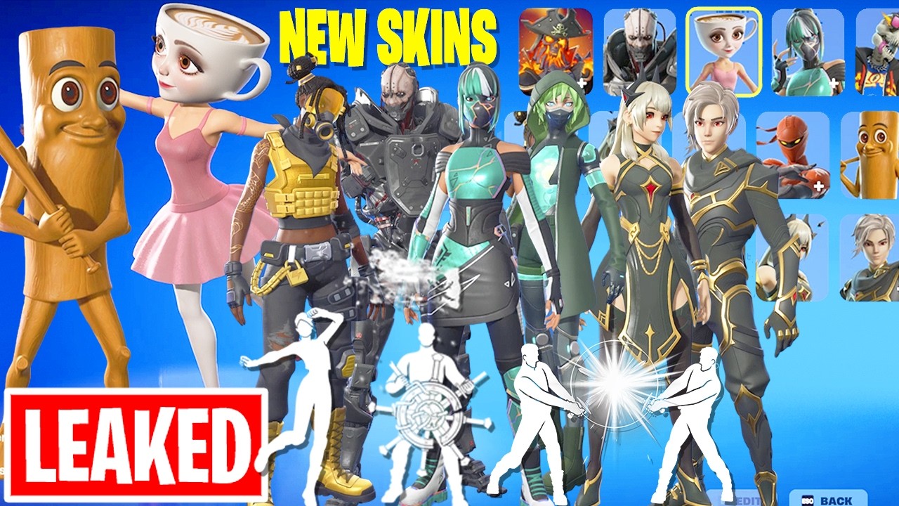 NEW Fortnite LEAKED Cosmetics Showcase | Brainrots, Cyberpunk 2077 & Battle Pass Skins!