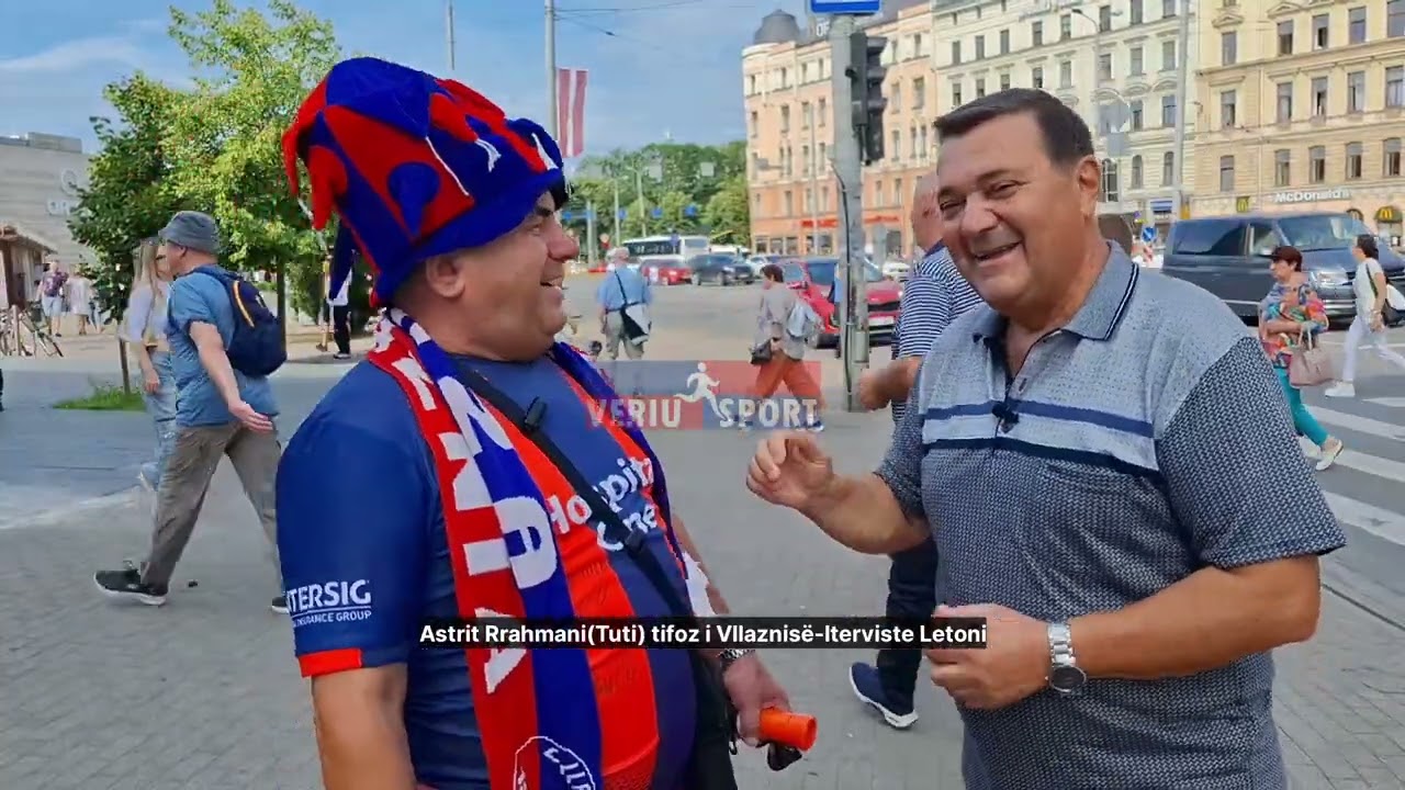 Letoni-Intervistë e gazetarit sportiv Gaspër Marku me tifozin e Vllaznisë Astrit Rrahmani(Tuti)