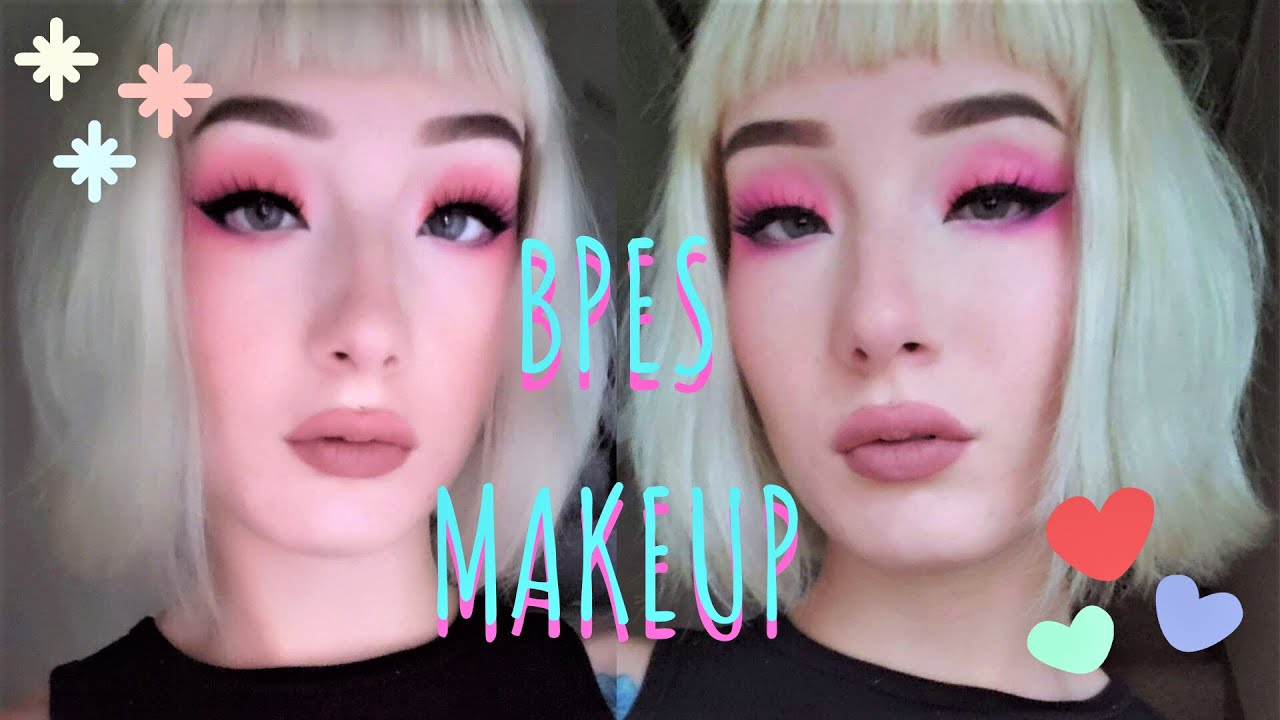 e-girl inspired makeup for BPES eyes
