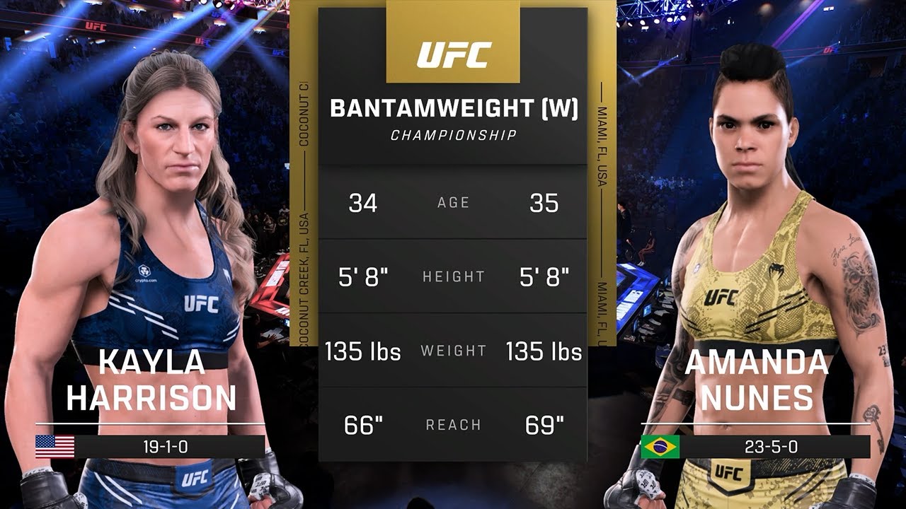 UFC 324 Women's Bantamweight Championship Bout Kayla Harrison vs Amanda Nunes | EA Sports UFC 5