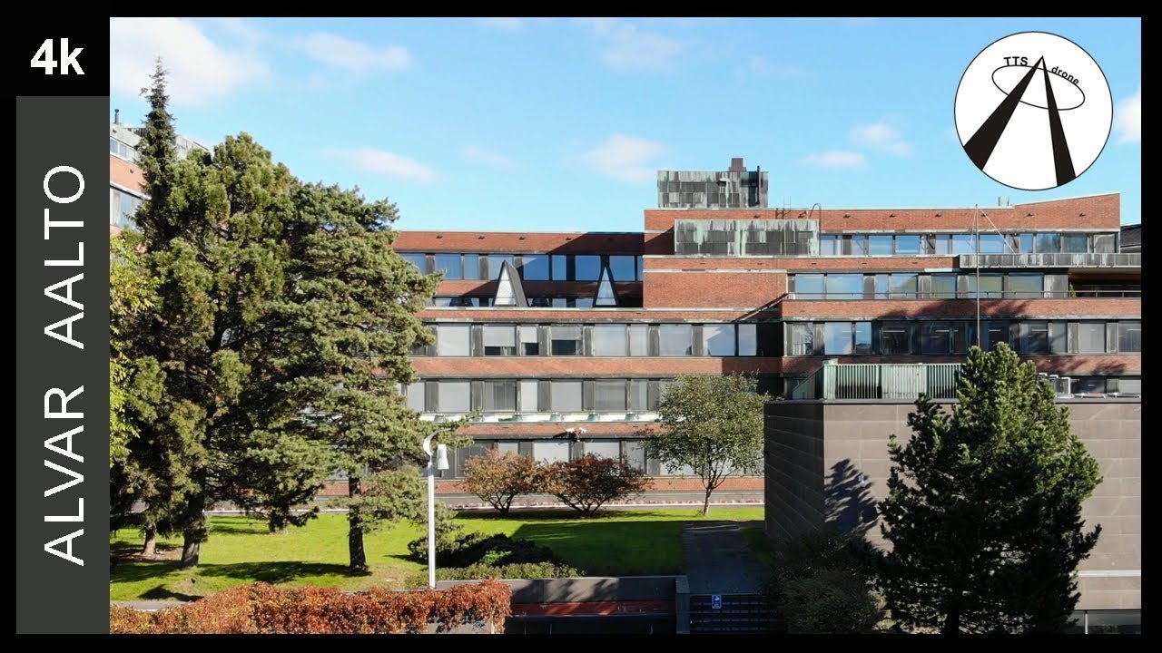 Alvar Aalto’s Monumental Brick Work: National Pensions Institute (4K Drone) | Helsinki