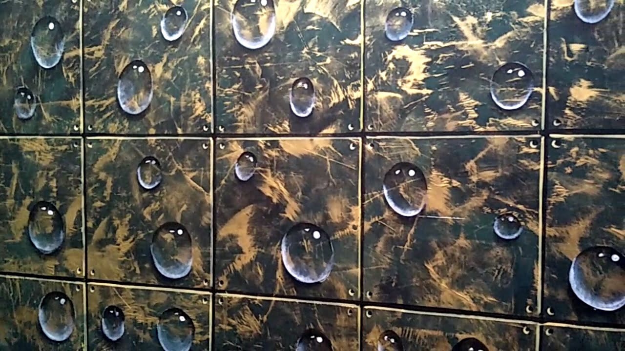 Motif Keramik Dinding Dengan Tetes Gelembung Air !! Ceramic wall motif with water bubbles